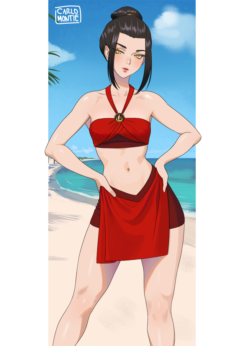 azula (avatar legends and 1 more) drawn by carlo_montie