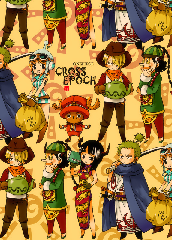 nami, nico robin, roronoa zoro, sanji, tony tony chopper, and 1 more (one piece and 1 more) drawn by norita_maaya