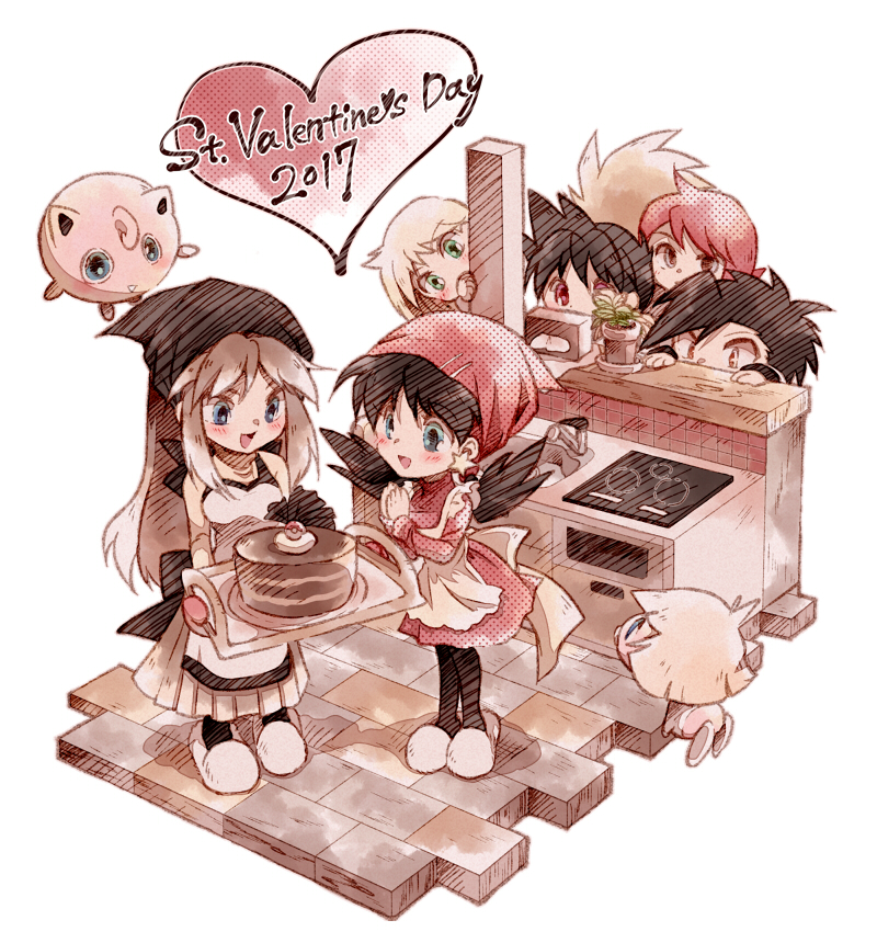 red, ethan, blue oak, silver, jigglypuff, and 4 more (pokemon and 1 more) drawn by atom_(@tom)