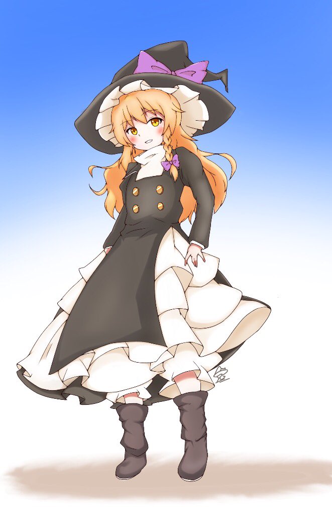 kirisame marisa (touhou and 1 more) drawn by marikichi_aniki