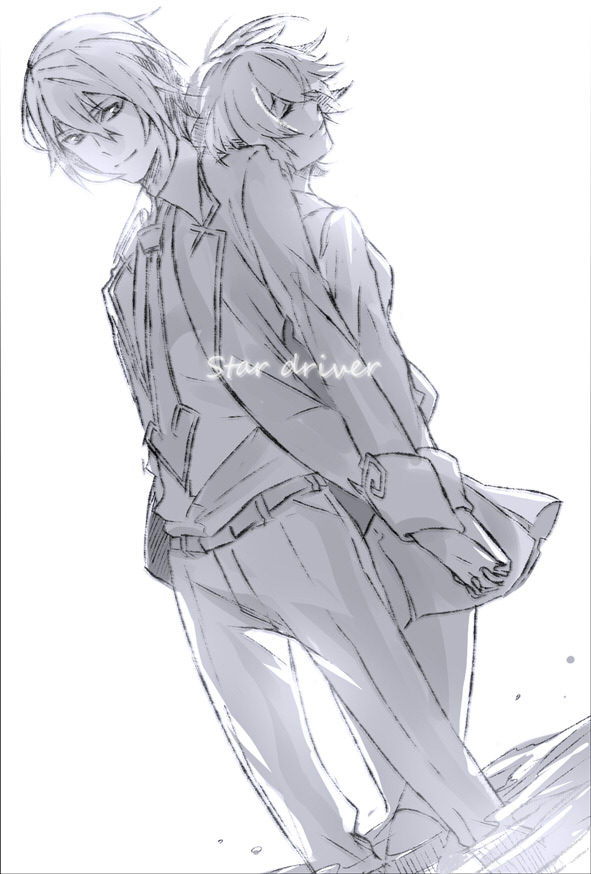 shindou sugata and agemaki wako (star driver) drawn by yocopxp