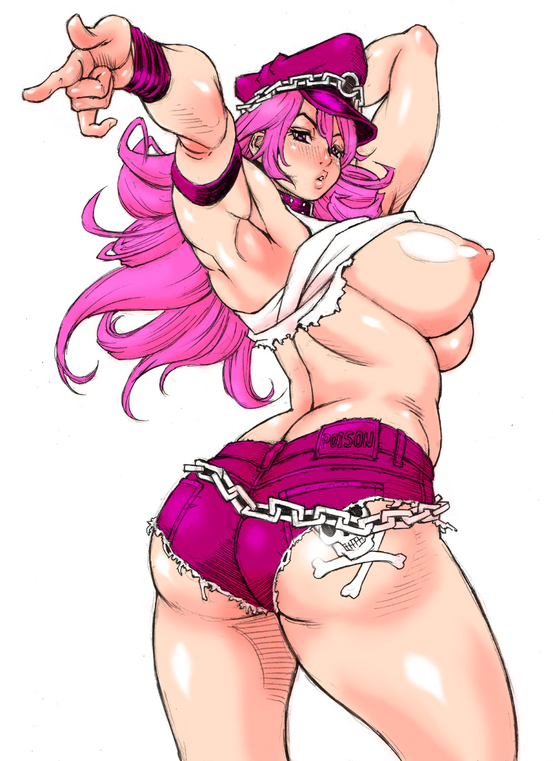 poison (street fighter and 1 more) drawn by millefeuille