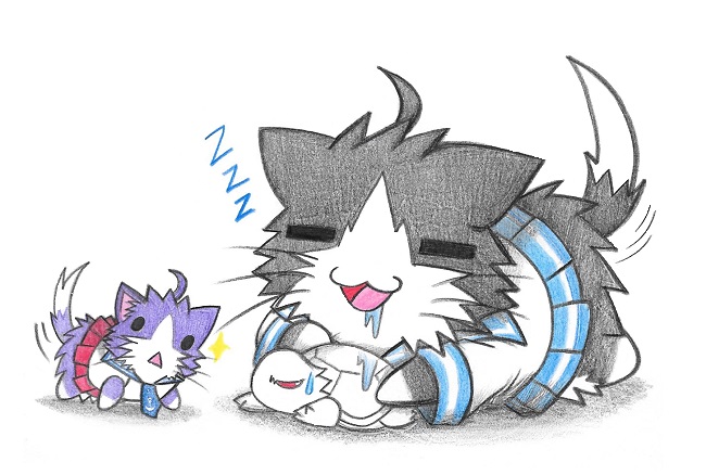 admiral, non-human admiral, kako, and sakawa (kantai collection) drawn by neko_kyo