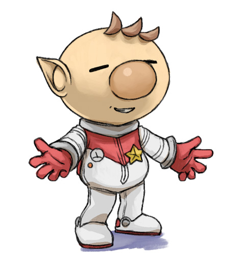 olimar and charlie (pikmin) drawn by naru_(wish_field)