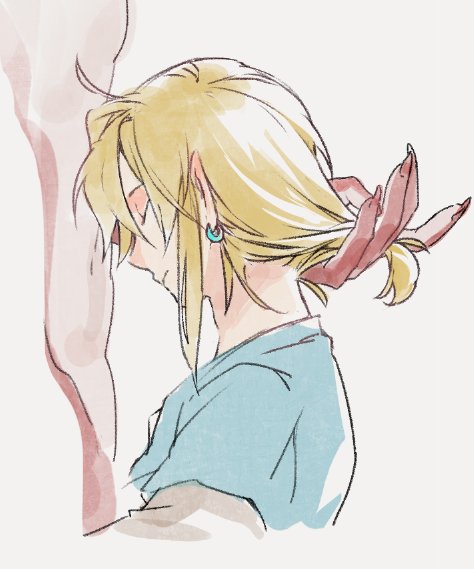 link and sidon (the legend of zelda and 1 more) drawn by natsuyon