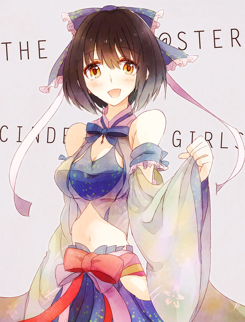 takafuji kako (idolmaster and 1 more) drawn by hekomii and kinona