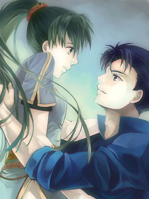 lyn and hector (fire emblem and 1 more) drawn by kaito_(sawayakasawaday)