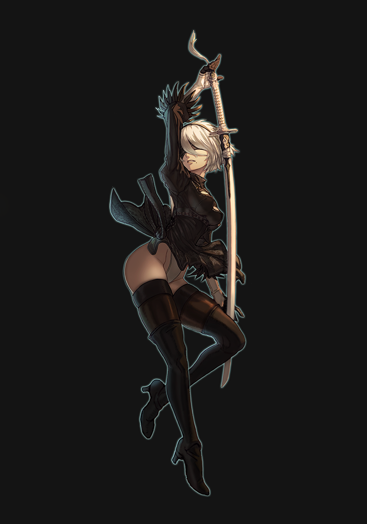 2b (nier and 1 more) drawn by yan_(age0614)