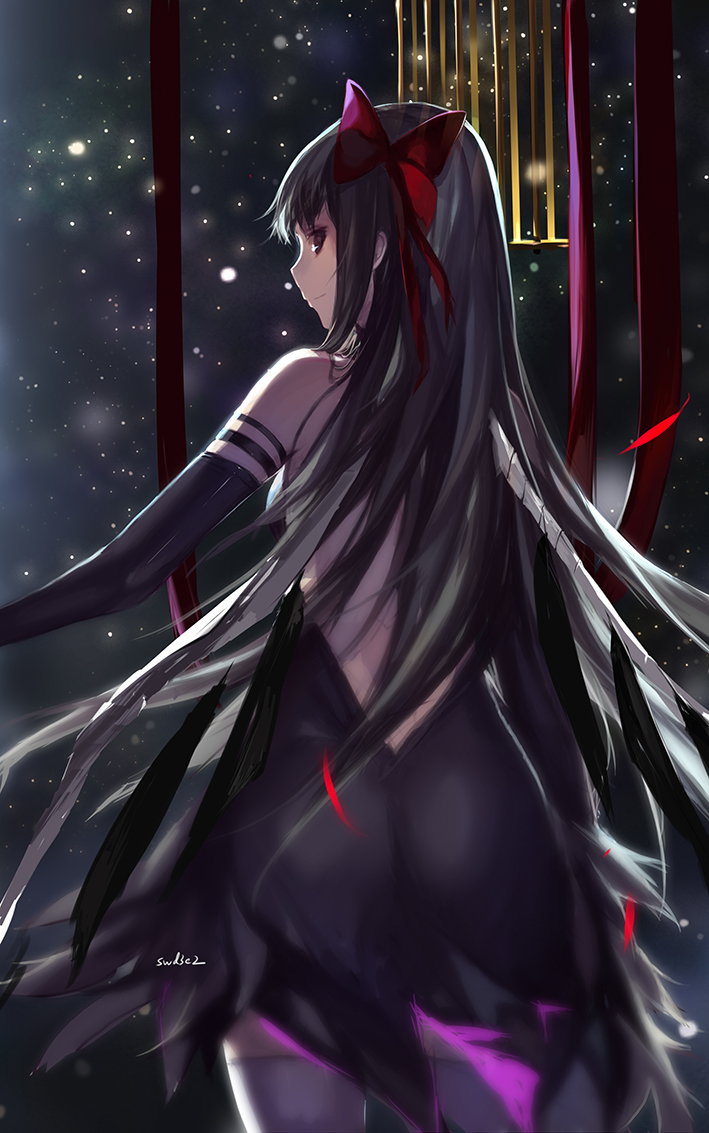 akemi homura and akuma homura (mahou shoujo madoka magica and 1 more) drawn by swd3e2