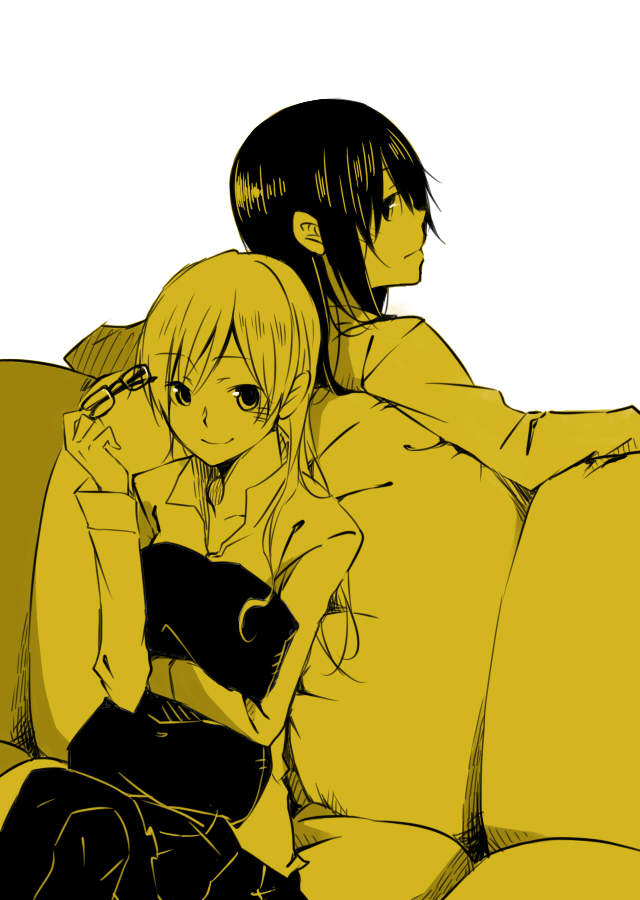 akemi homura and tomoe mami (mahou shoujo madoka magica) drawn by itsu_(artist)