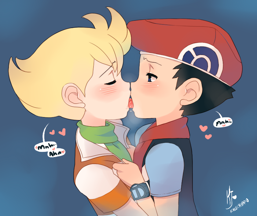 lucas and barry (pokemon and 1 more) drawn by kalechip
