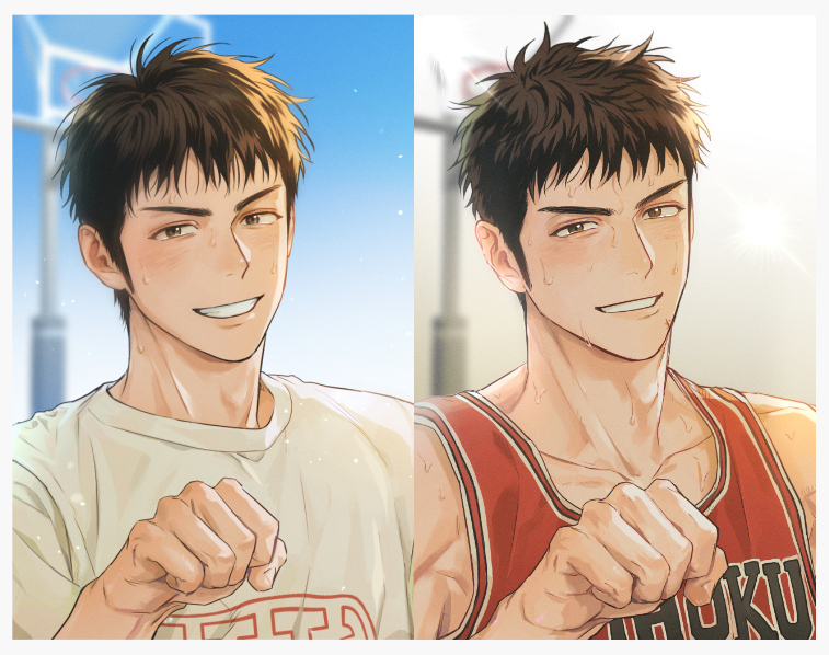 mitsui hisashi (slam dunk) drawn by og_man
