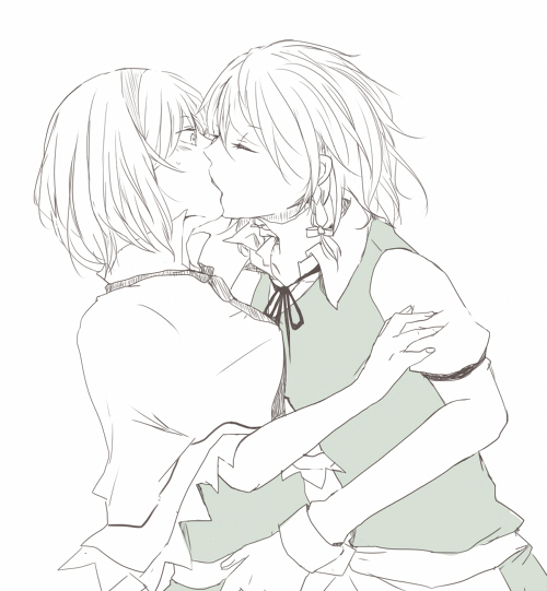 izayoi sakuya and alice margatroid (touhou) drawn by blue16