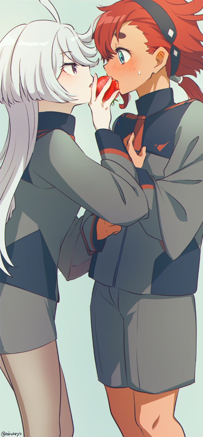 suletta mercury and miorine rembran (gundam and 1 more) drawn by niina_ryou