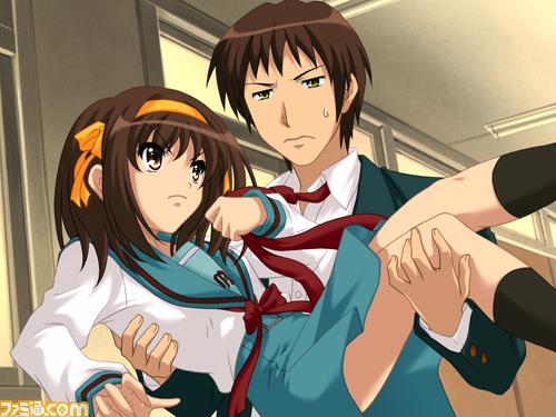 suzumiya haruhi and kyon (suzumiya haruhi no yuuutsu and 1 more)