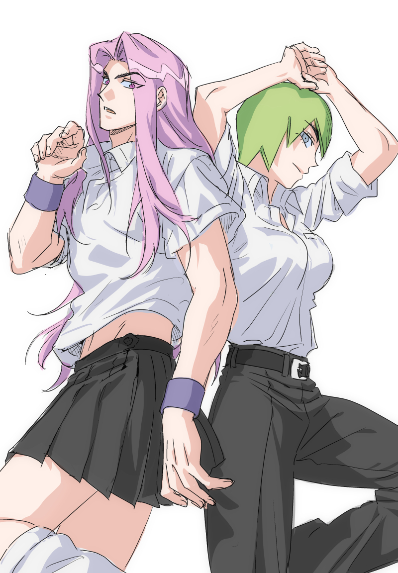 narciso anasui and foo fighters (jojo no kimyou na bouken and 1 more) drawn by jeonjin_(mynamebazin)