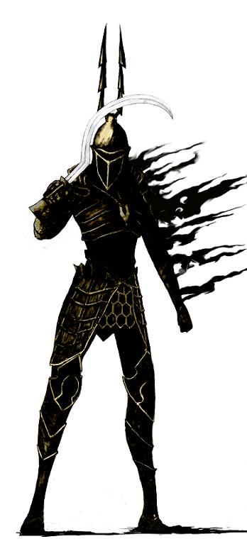 yurt the silent chief (demon's souls) drawn by kikkoomantarou