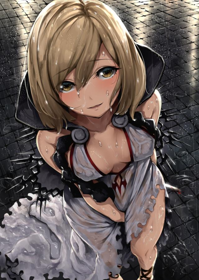 djeeta and assassin (granblue fantasy) drawn by pyz_(cath_x_tech)