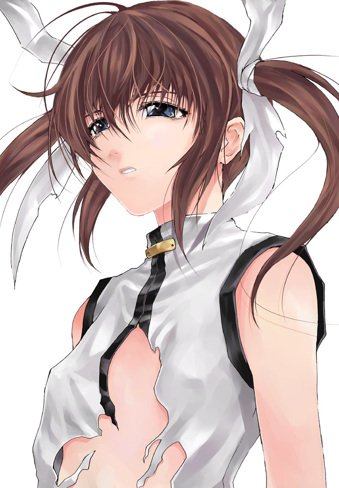 takamachi nanoha (lyrical nanoha and 2 more) drawn by kurokoeda