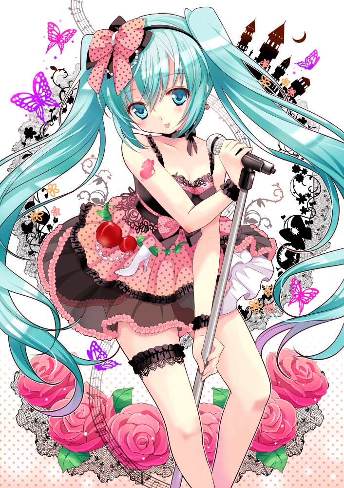 hatsune miku (vocaloid and 1 more) drawn by chimochi