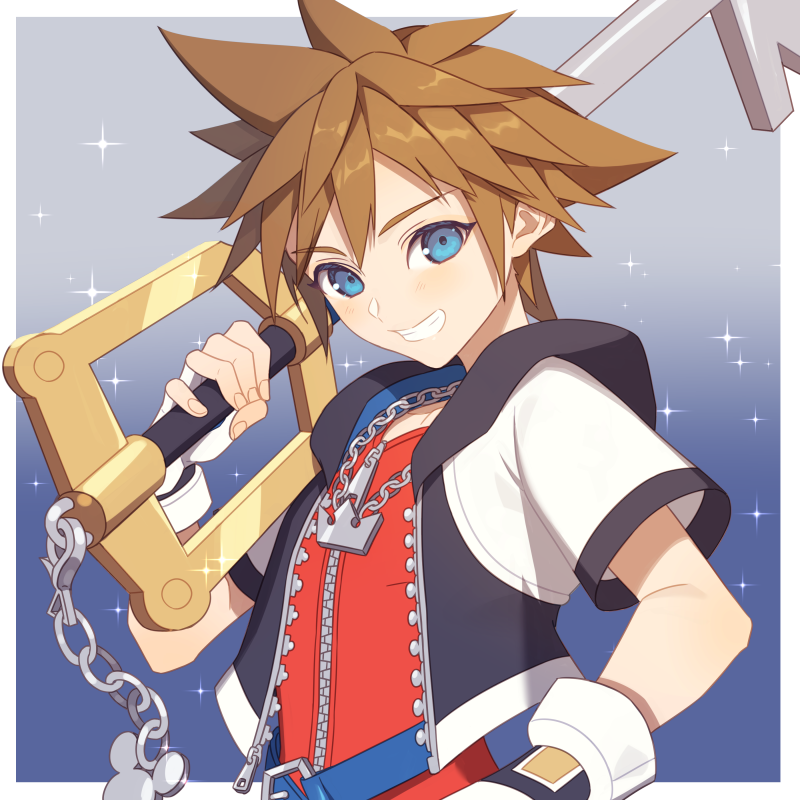 sora (super smash bros. and 2 more) drawn by miri_(cherryjelly)