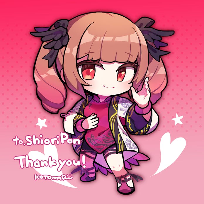 ling xiaoyu and shiori pon (indie virtual youtuber and 1 more) drawn by kotorai