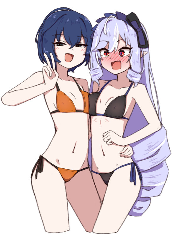belle and vivian banshee (zenless zone zero) drawn by chirun0