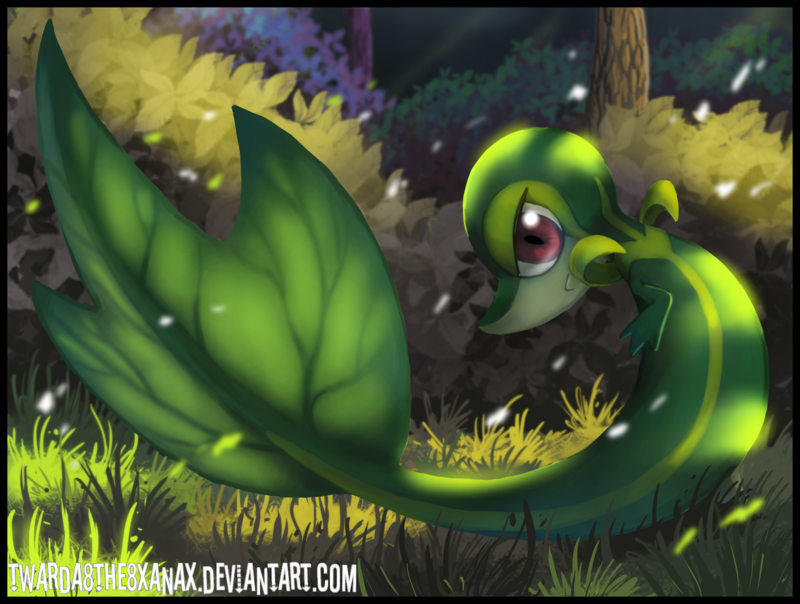 snivy (pokemon and 1 more) drawn by twarda8