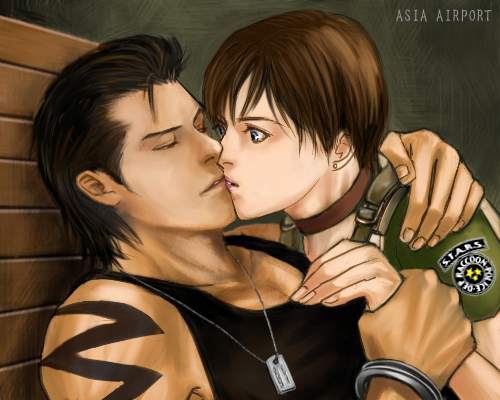 rebecca chambers and billy coen (resident evil and 1 more) drawn by asia_airport