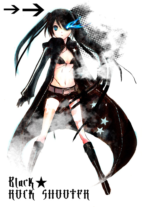 black rock shooter (black rock shooter) drawn by tomoe_(kabixxxx)