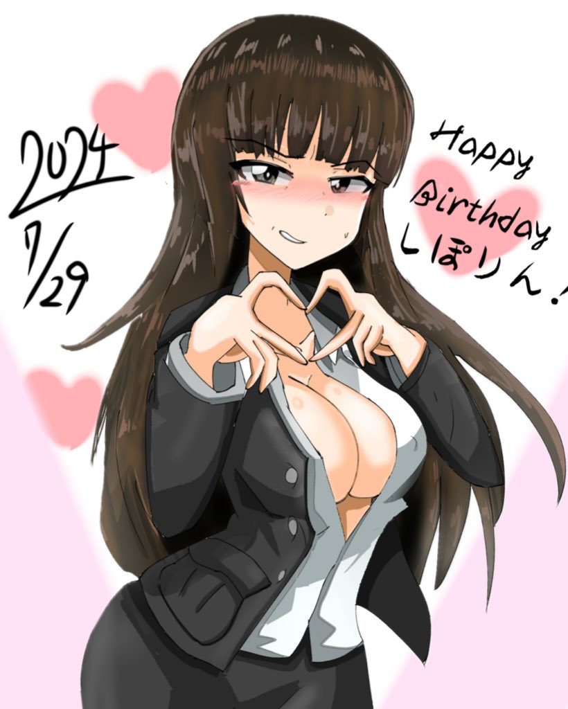 nishizumi shiho (girls und panzer) drawn by user_swhz4525