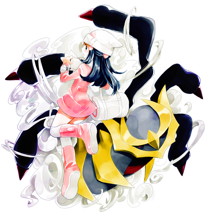 dawn and giratina (pokemon and 2 more) drawn by niimura_(csnel)