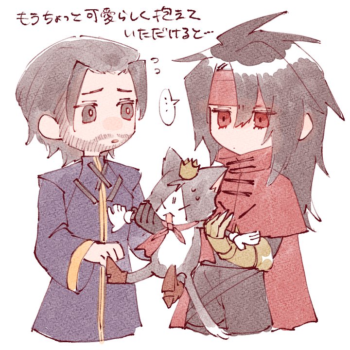 vincent valentine, cait sith, and reeve tuesti (final fantasy and 3 more) drawn by nitoya_00630a