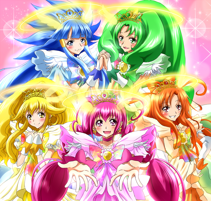 midorikawa nao, kise yayoi, aoki reika, hino akane, hoshizora miyuki, and 5 more (precure and 1 more) drawn by shogo_(4274732)