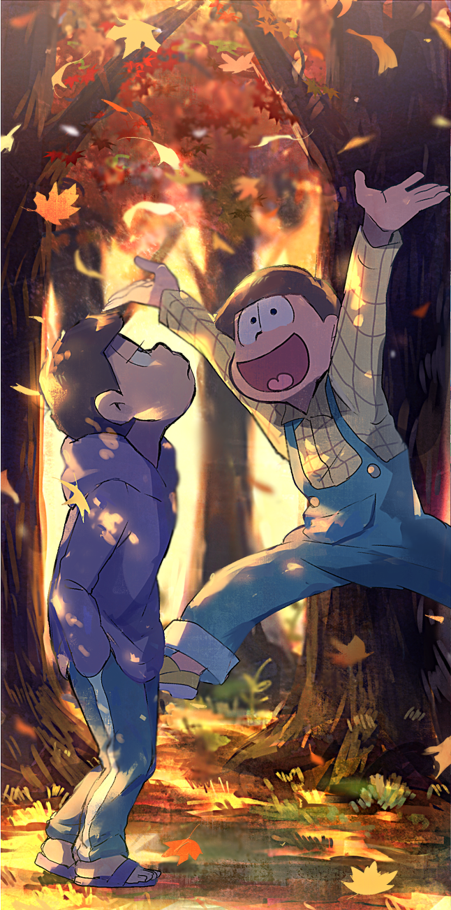 matsuno ichimatsu and matsuno jyushimatsu (osomatsu and 2 more) drawn by mebaru