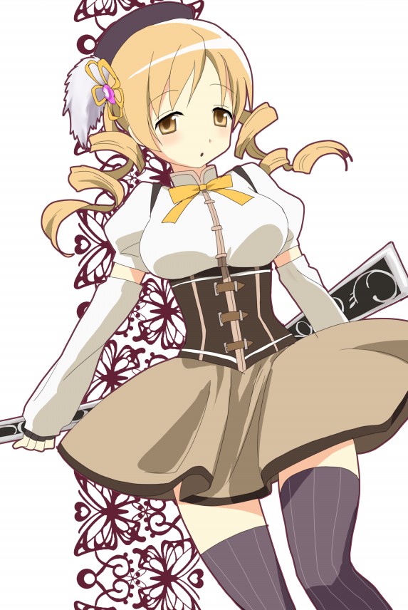 tomoe mami (mahou shoujo madoka magica) drawn by komatsu_(sakanae)