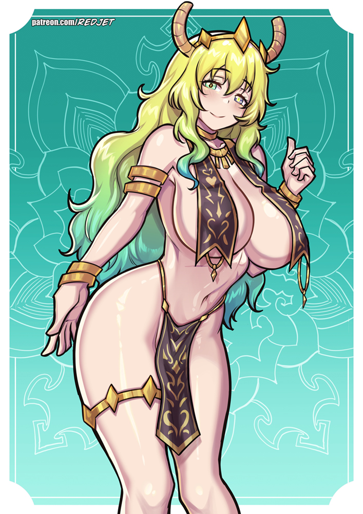 lucoa (kobayashi-san chi no maidragon) drawn by redjet