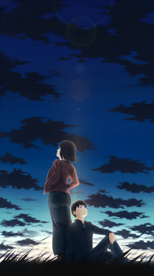 ryougi shiki and tohno shiki (tsukihime and 2 more) drawn by amino_(tn7135)