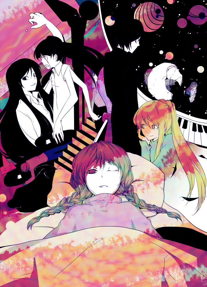 madotsuki, poniko, monoko, uboa, monoe, and 5 more (yume nikki) drawn by ichi_ka