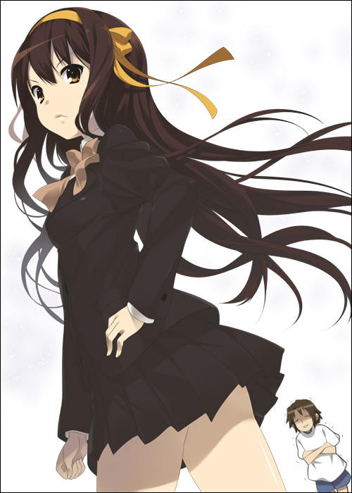 suzumiya haruhi and koizumi itsuki (suzumiya haruhi no yuuutsu and 1 more) drawn by mizuki_makoto