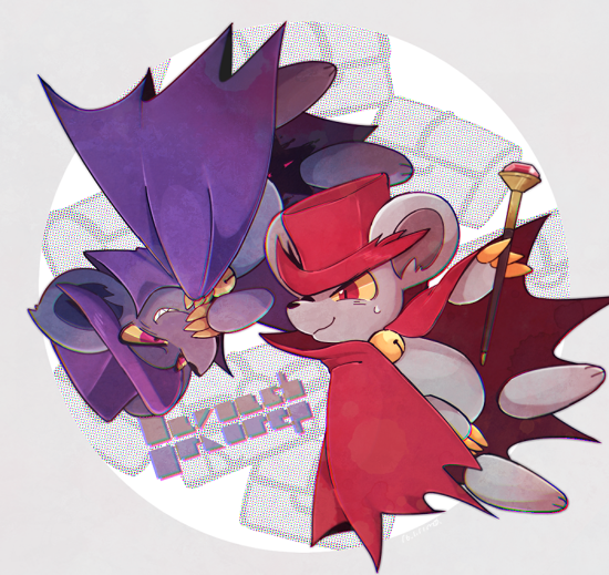 daroach and dark daroach (kirby and 1 more) drawn by midooka_(o_k_k)