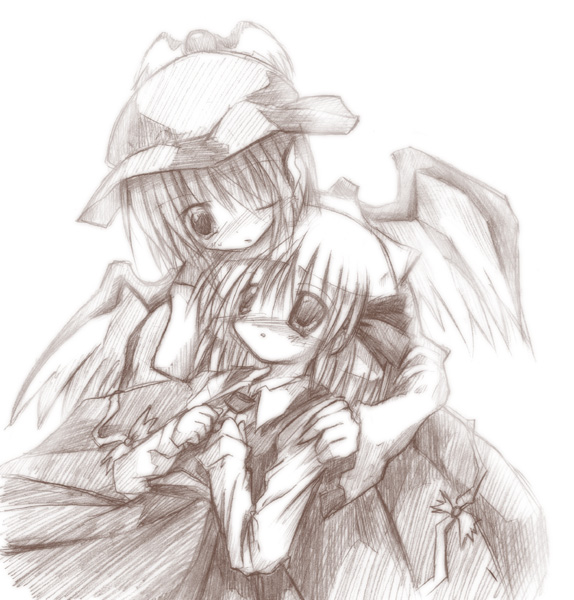 rumia and mystia lorelei (touhou) drawn by izumi_yukiru