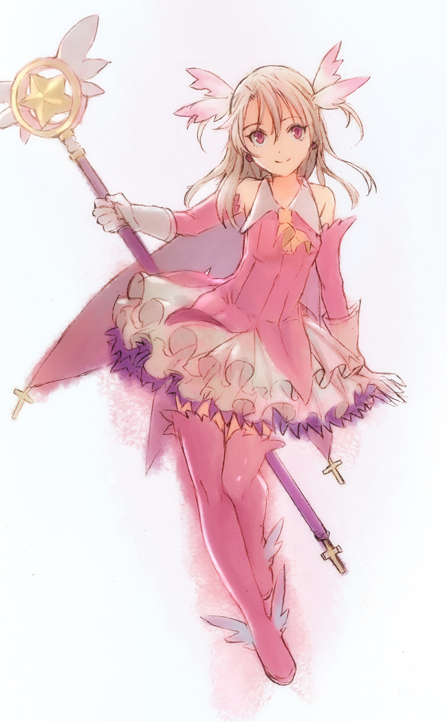 illyasviel von einzbern, prisma illya, and magical ruby (fate and 1 more) drawn by pikomaro