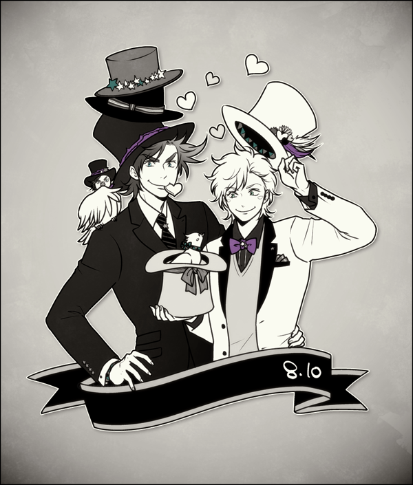 joseph joestar and caesar anthonio zeppeli (jojo no kimyou na bouken and 1 more) drawn by yokozawa_(pyu-tohuku)