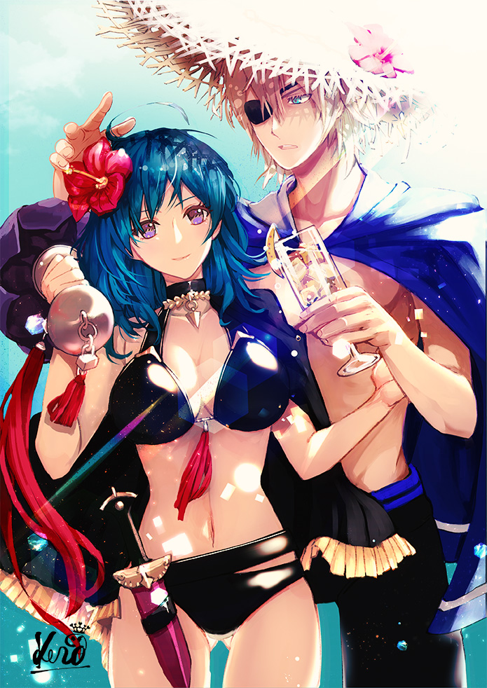 female byleth and dimitri alexandre blaiddyd (fire emblem and 2 more) drawn by kero_sweet