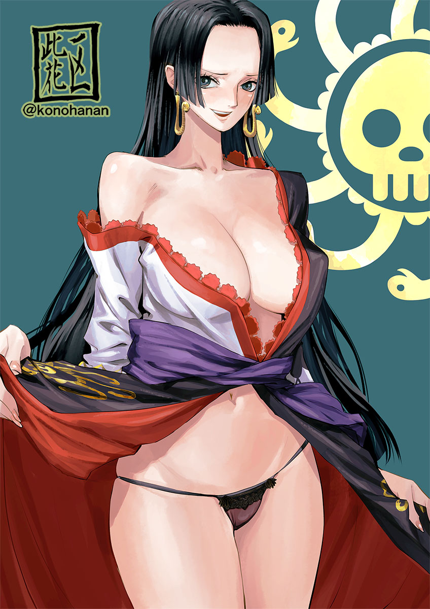 boa hancock (one piece and 1 more) drawn by konohana