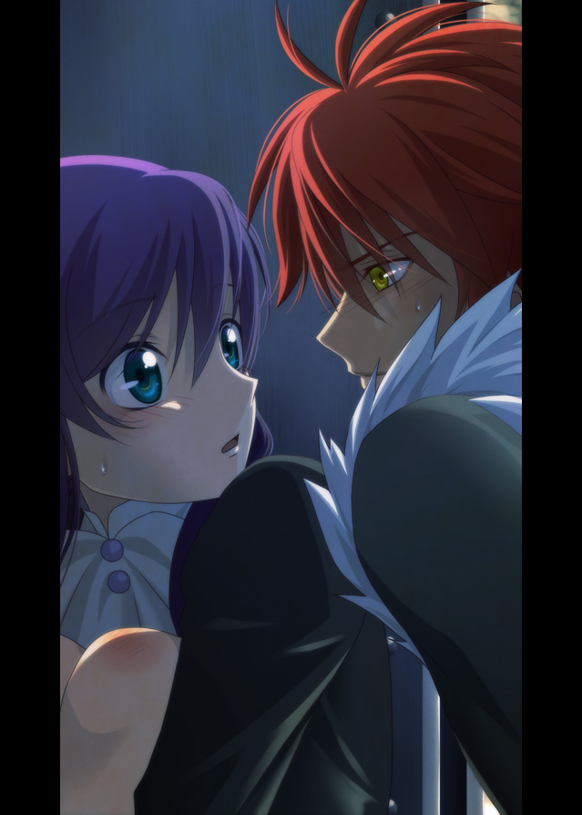 mikono suzushiro and kagura demuri (aquarion and 1 more) drawn by hidari_ise