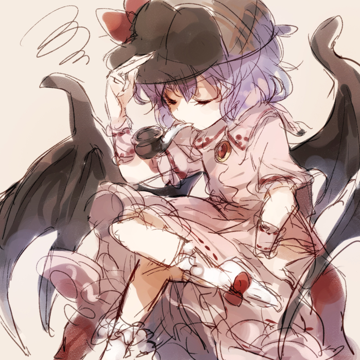 remilia scarlet (touhou and 1 more) drawn by hisona_(suaritesumi)