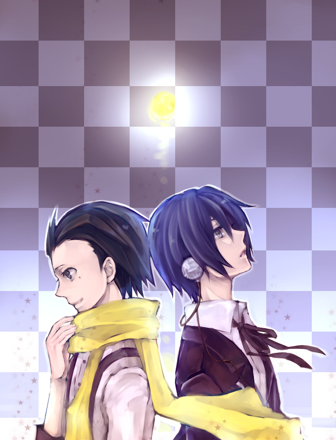 yuuki makoto and mochizuki ryouji (persona and 1 more) drawn by manidadada