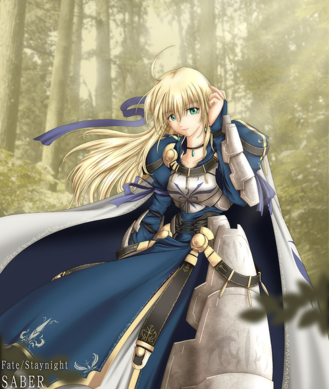 artoria pendragon and saber (fate and 1 more) drawn by akatsuki_akane